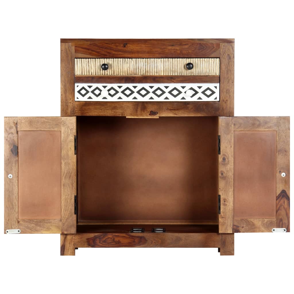 Beistellschrank 60x30x75 cm Massivholz Akazie