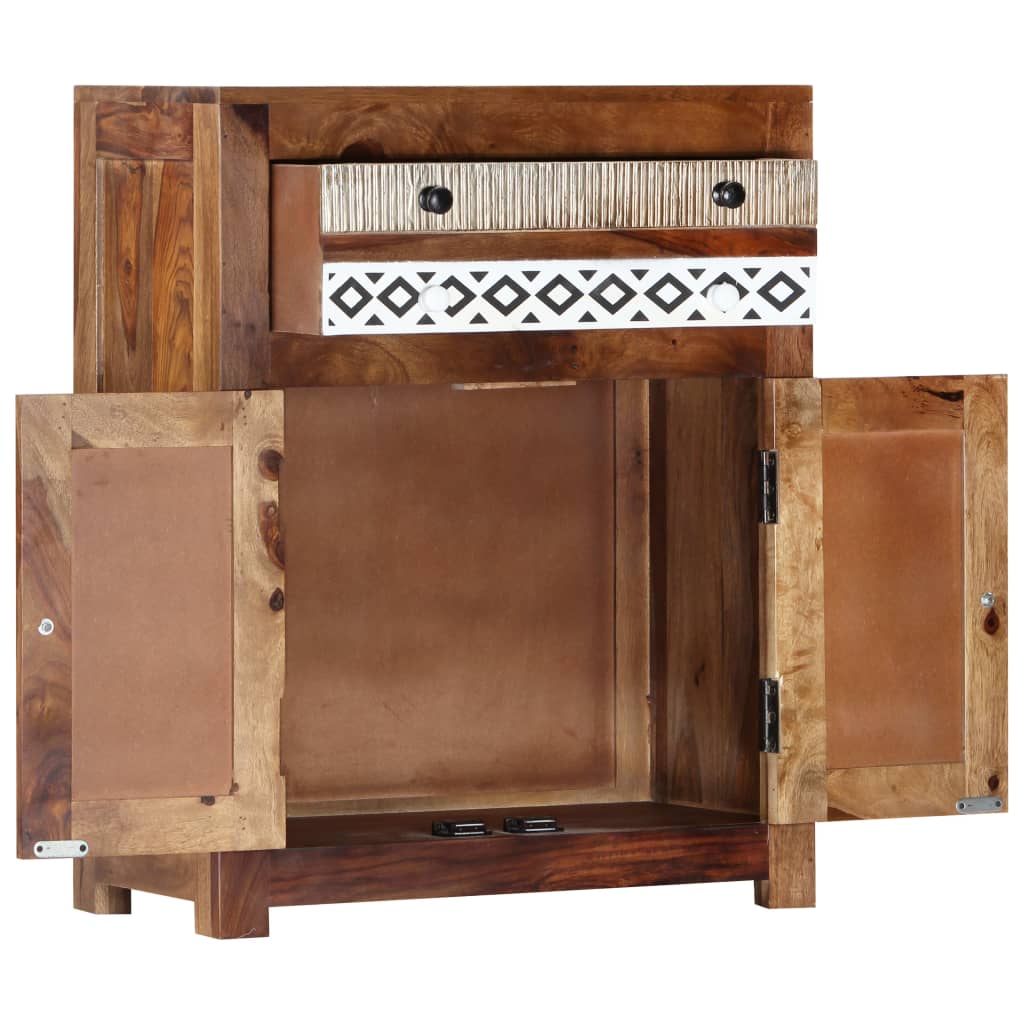 Beistellschrank 60x30x75 cm Massivholz Akazie