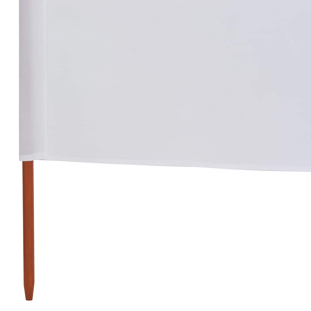 6-teiliges Windschutzgewebe 800 x 120 cm Sandweiß