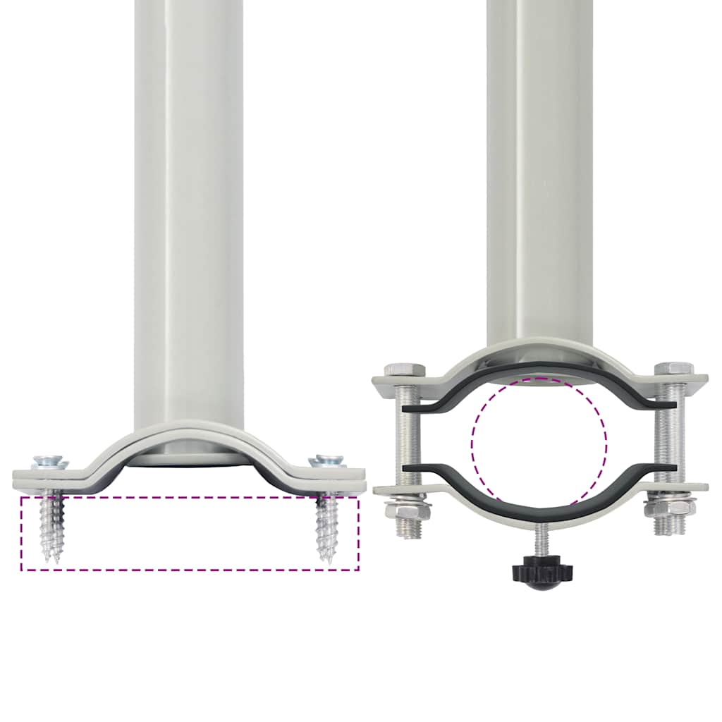 Ausziehbare Seitenmarkise 100x300 cm Rot