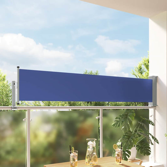 Ausziehbare Seitenmarkise 60×300 cm Blau