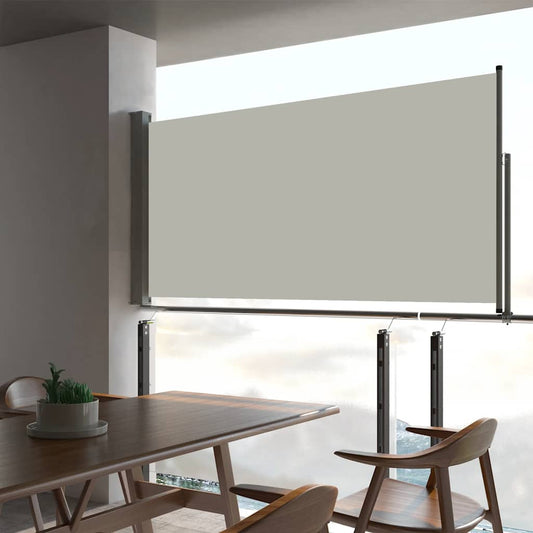 Ausziehbare Seitenmarkise 80×300 cm Creme