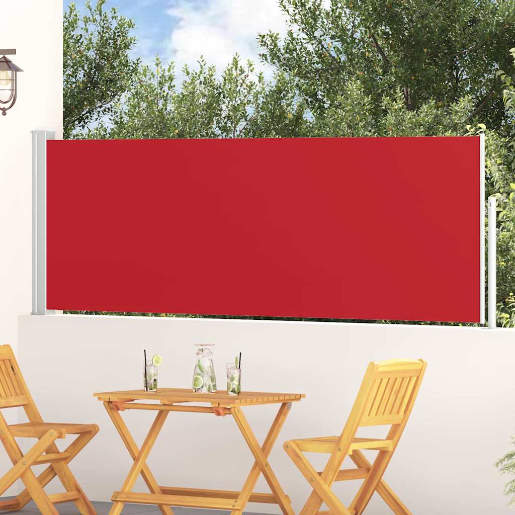 Ausziehbare Seitenmarkise 100x300 cm Rot