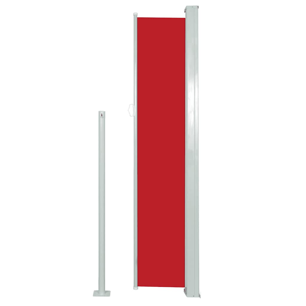 Ausziehbare Seitenmarkise 100×500 cm Rot