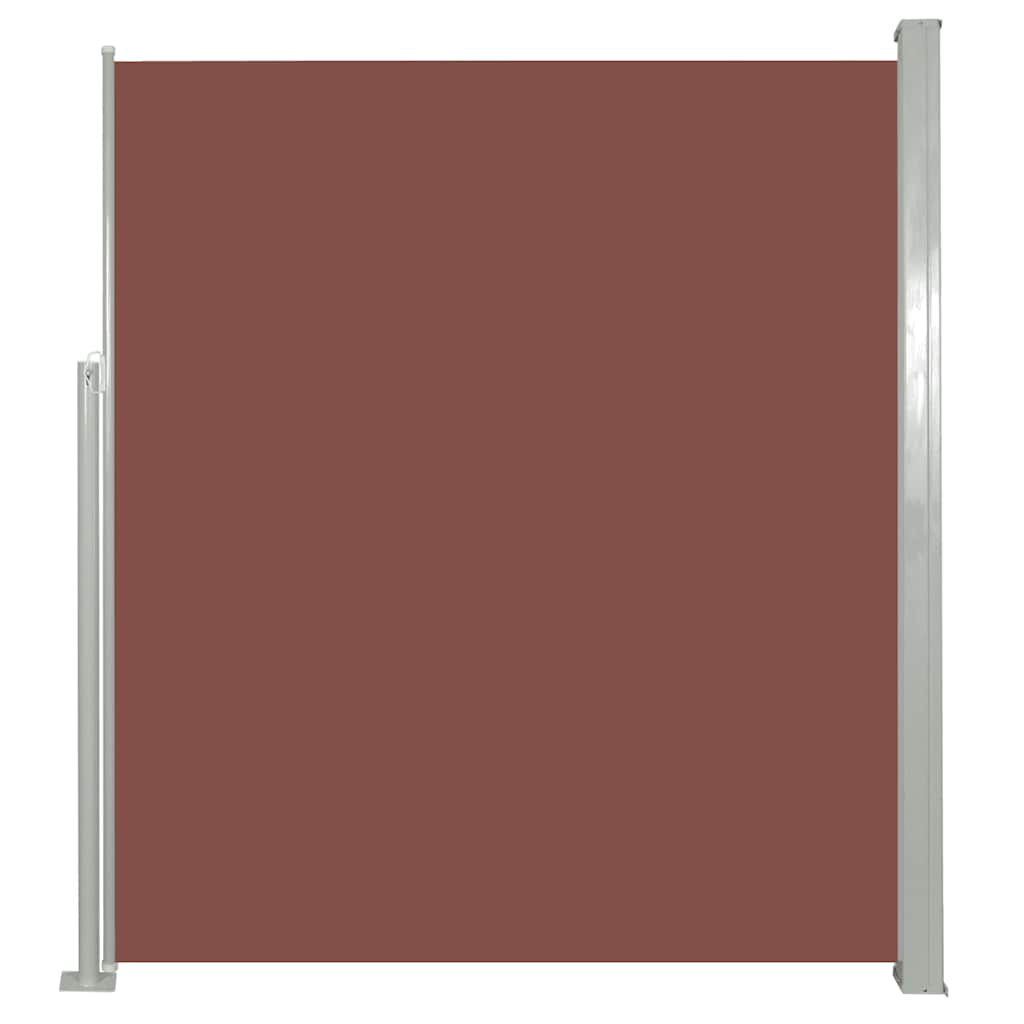 Ausziehbare Seitenmarkise 100×500 cm Braun