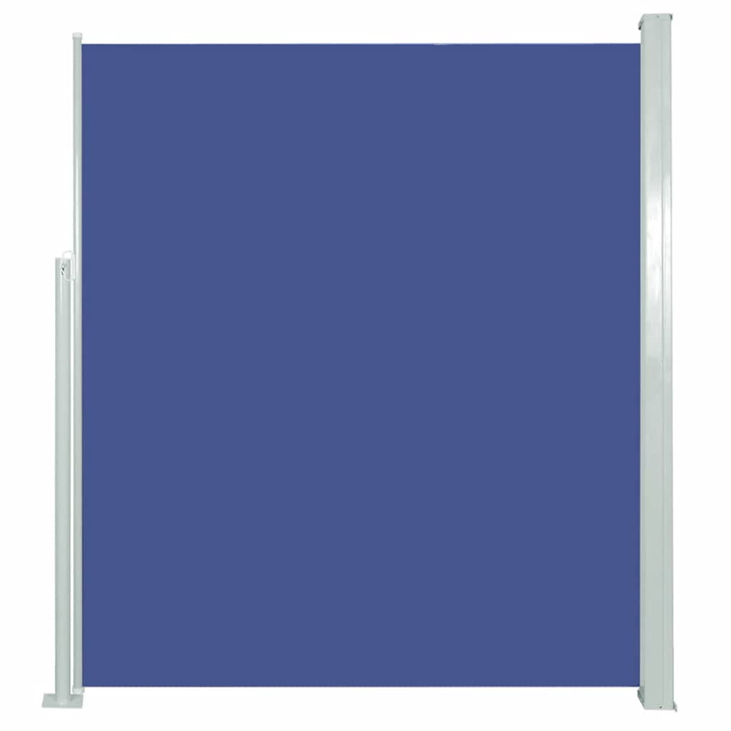 Ausziehbare Seitenmarkise 140×500 cm Blau