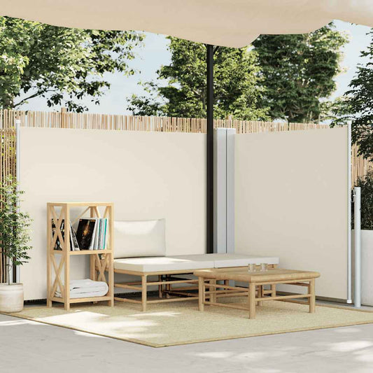 Ausziehbare Seitenmarkise Creme 140 x 600 cm