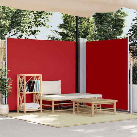 Ausziehbare Seitenmarkise 170 x 600 cm Rot