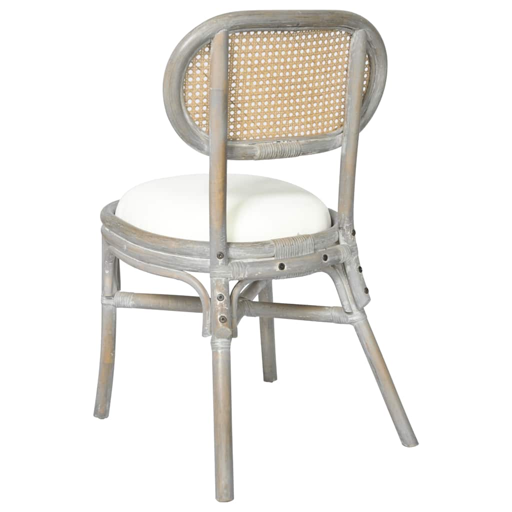 Esszimmerstühle 2 Stk. Grau Leinen
